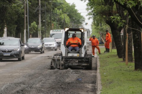 Comenzó la repavimentación de la Avenida Gaspar Campos en San Miguel