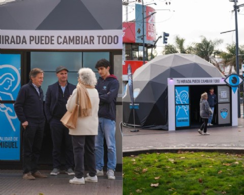 VIDEO | San Miguel instaló un domo para capacitaciones exprés de Ojos en Alerta
