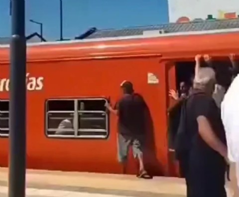 Grand Bourg: un borracho se cayó a las vías del tren cuando la formación estaba en marcha y se salvó de milagro