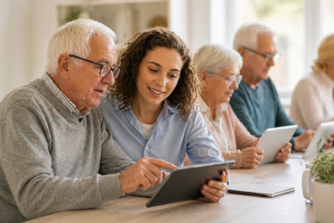 "Conectando generaciones": continúan las charlas de inclusión digital para adultos mayores