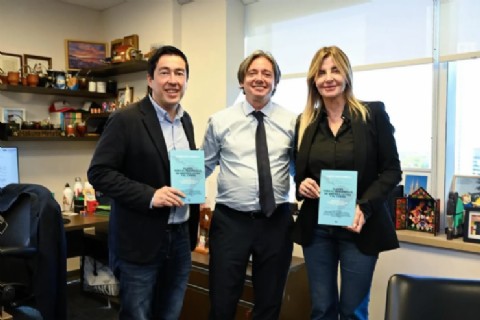 Nardini se reunió con autoridades del Banco de Desarrollo de América y el Caribe para impulsar políticas sustentables