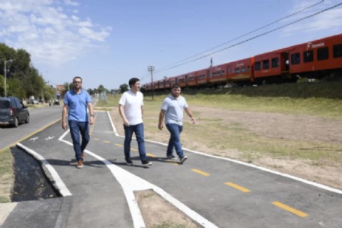 Nardini recorrió el avance del Corredor Seguí, entre Grand Bourg y Tierras Altas