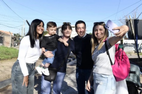 El intendente Nardini presentó más calles pavimentadas en Barrio Rodríguez: "Nuevo sueño cumplido"