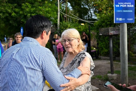 El intendente Leo Nardini inauguró la pavimentación de la calle Arquímedes