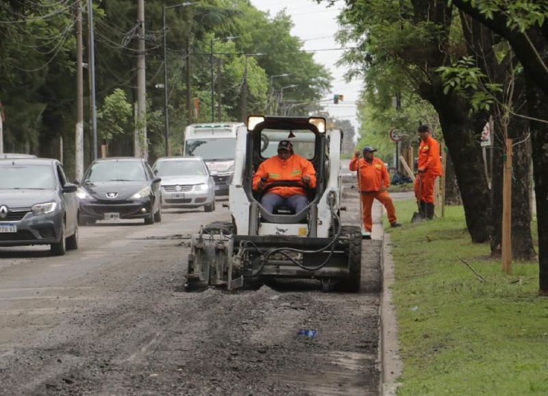 Comenzó la repavimentación de la Avenida Gaspar Campos en San Miguel