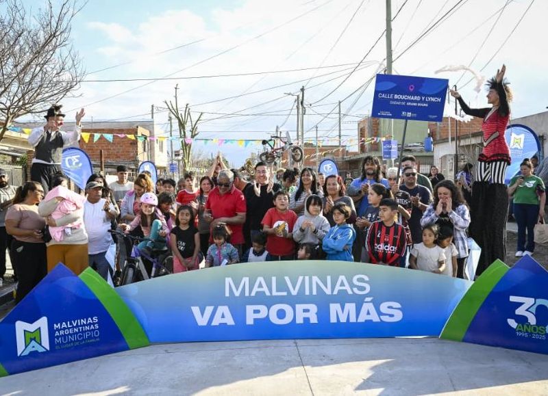 El intendente Leo Nardini sigue invirtiendo en obra pública