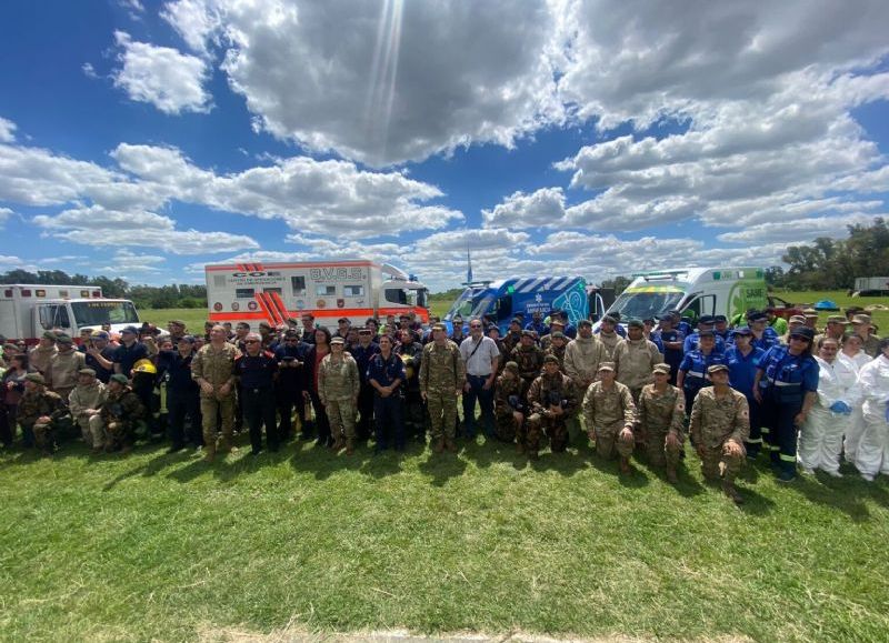VIDEO | San Miguel participó de un simulacro de choque múltiple en el Colegio Militar