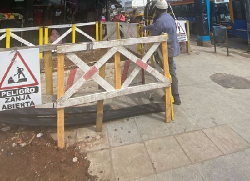 San Miguel: avanza la obra de soterramiento de los servicios de luz, telefonía y cable